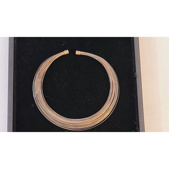 Vintage Sterling Silver 19 Multi-Strand Liquid Silver choker/collar Necklace 66g - Picture 6 of 16